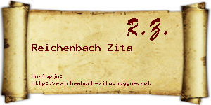 Reichenbach Zita névjegykártya